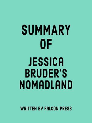 cover image of Summary of Jessica Bruder's Nomadland